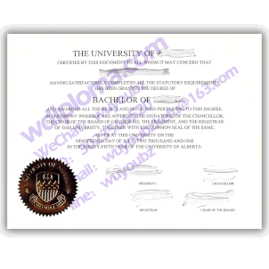 阿尔伯塔大学文凭制作(University of Alberta diploma )(fakediploma)